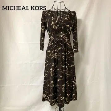 (781) 마이클 코어스 7부 소매 올 패턴 원피스