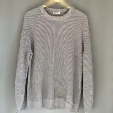 BEAUTY&YOUTH 그레이 크루넥 니트