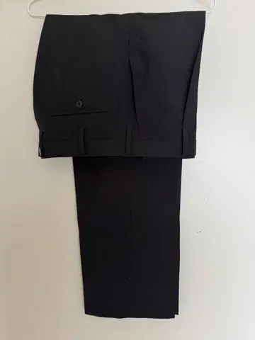 블랙 슬랙스 원턱 허리 85 인심 72