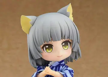 고양이 귀 메이드 유키 넨도로이드돌 고양이 귀 미사용 새상품 그레이