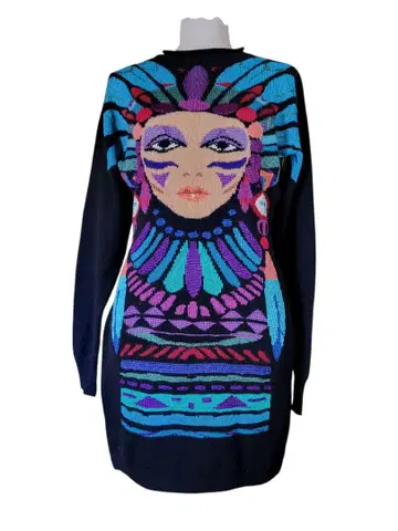 Krizia 긴팔 니트 드레스