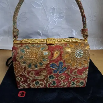 하나이 유키코 비즈 자수 꽃무늬 일본 의류용 백