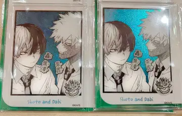 나의 히어로 아카데미아 점페스 박입 아크릴 카드 토도로키 형제
