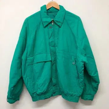 [ 유로 구제 의류 ] 80's 충전솜 블루종 점퍼 터콰이즈