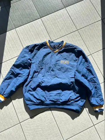 XLARGE 나일론 자켓 풀오버형 박스 실루엣 짧은 기장