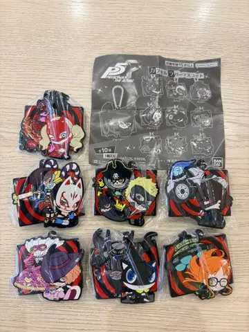 페르소나 5 캡슐 러버 마스코트 7종