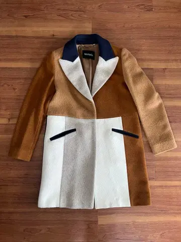 max&co 바이컬러 코트