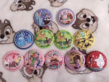 Disney Characters 자수 캔뱃지 비스킷 1&2 11개