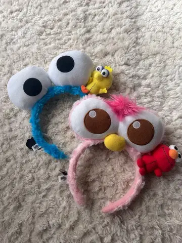 쿠키 몬스터 모피 머리띠 유니버셜 세서미 스트리트