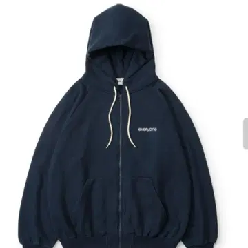 everyone original zip up hoodie NAVY