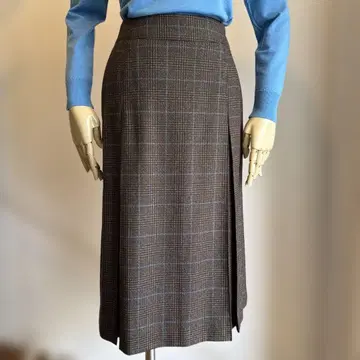 INCOTEX 글렌체크 박스 스커트