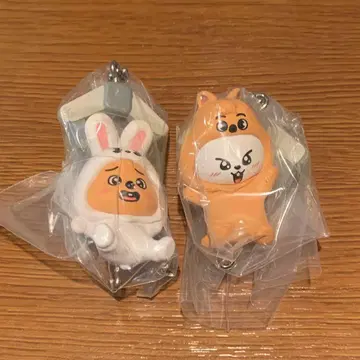 [ 2개 세트 ] 스키즈 가챠 리비트 한쿼카 키링 2