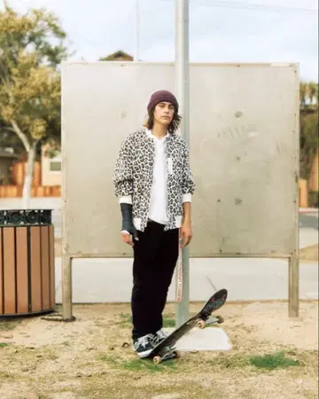 Flagstuff 레오파드 MA-1 자켓 L