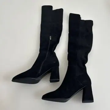 블랙스 에드풍 니하이 부츠 23cm 8cm 힐 새상품, 미사용품