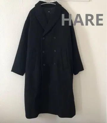 [ 미사용 새상품 ] HARE 울 코트 블랙