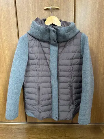 COSA-NOSTRA 그레이 퀼팅 다운 자켓