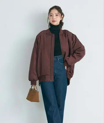 [ 새상품 미사용 ] Basement online MA-1 자켓 브라운