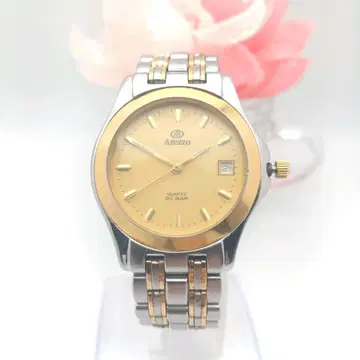 [ 작동품 ] 아레초 쿼츠 손목시계 데이데이트 남성용 관리 674f