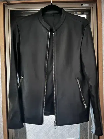 Lidnm 블랙 싱글 라이더 자켓