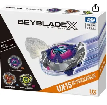 타카라토미 베이블레이드X UX-15 샤크 스케일 데크 세트