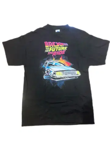새상품급 백투더퓨처 T셔츠 유니버셜 스튜디오 L 사이즈 USA