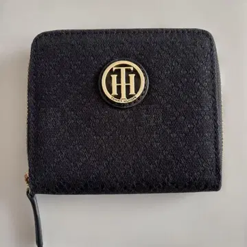 Tommy Hilfiger 패브릭 블랙 접이식 지갑