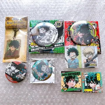 나의 히어로 아카데미아 미도리야 이즈쿠 배지 스티커 키링