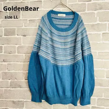 골든 베어 GoldenBear 자카드 스웨터 니트 LL B749