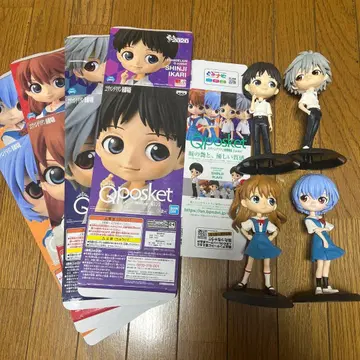 Qposket 에바 신지 카오루 아스카 레이 4체 세트