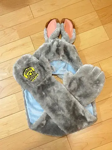 [ 새상품급 ] 디즈니 공식 주토피아 주디 머플러 캡 후드 장갑