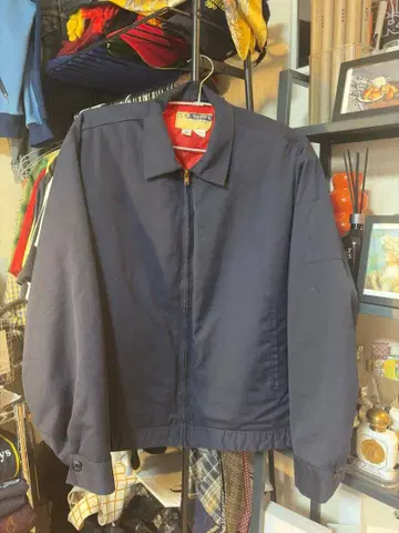 70s WWC 네이비 워크 자켓 짧은 기장