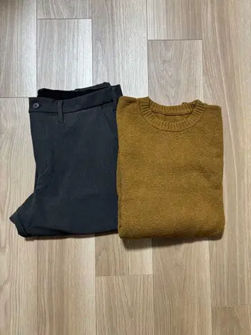 무인양품 니트 팬츠 세트