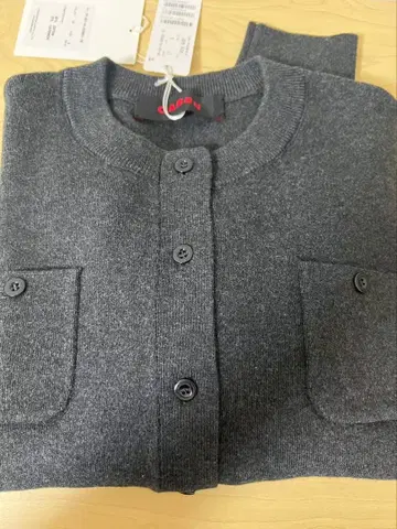 CABaN 코튼 캐시미어 크루넥 가디건 S