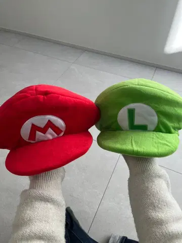 USJ 마리오와 루이지 팬캡 봉제 인형 햇 유니버셜