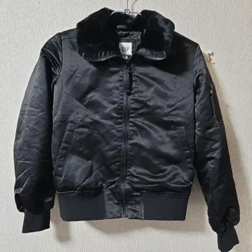 GAP 퍼 블랙 MA-1 자켓 XXS