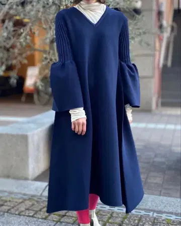 새상품급 CFCL 원피스 네이비 1 POTTERY KAFTAN 3