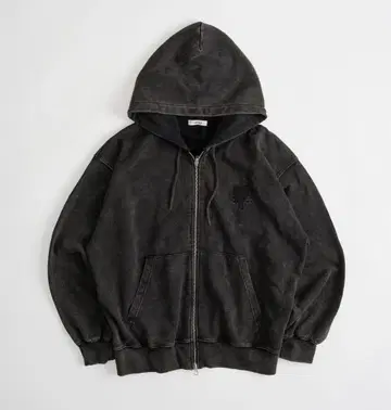 ONCILY 다크 그레이 풀 집업 후드티