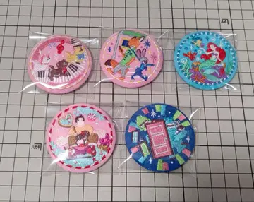 디즈니 자수 캔뱃지 5세트