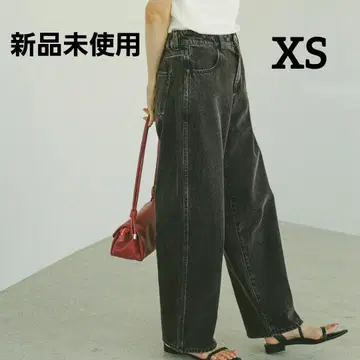 [ 미사용 새상품 ] 글로벌 워크 GOOD DENIM 배기 XS 블랙