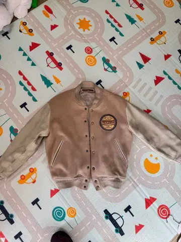 MEN'S BIGI 바시티 자켓 소매 가죽