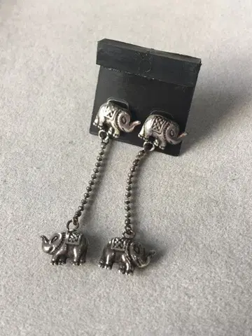 [새상품] silver925 코끼리 엘리펀트 귀걸이 각인 있음