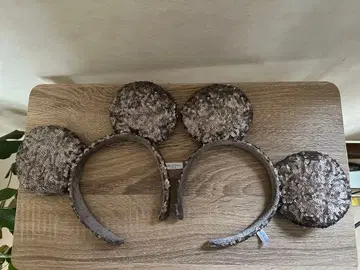 미키마우스 스팽글 머리띠 두 개 세트