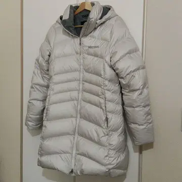 Marmot 후드 부착 다운 자켓 화이트