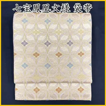 512my146 칠보 봉황 금실 칠보 이어짐 포멀 후쿠로 오비 새상품급