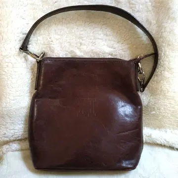 HIROFU 브라운 가죽 숄더백