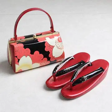 후리소데용 조리 백 세트 벚꽃 패턴 조리: 24cm B0460