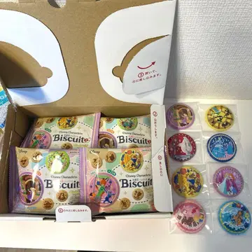 디즈니 자수 캔뱃지 2 [ 8종 세트 비스킷 포함 ]