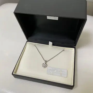 [ 미사용 ] 주얼리 마키 실버 목걸이 하트