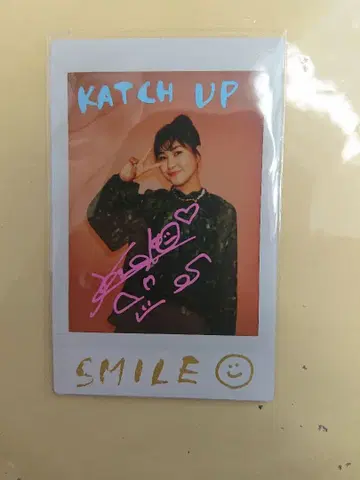 무라카미 카나코 친필 사인 폴라로이드