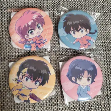 란마 1/2 캐릭터 핀 배지 4개 세트 미개봉 새상품
